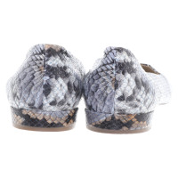 Agl Snake-skin ballerinas