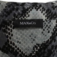 Max & Co camicetta di seta con motivo a serpente