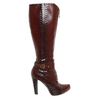 Escada Boots Leather in Bordeaux