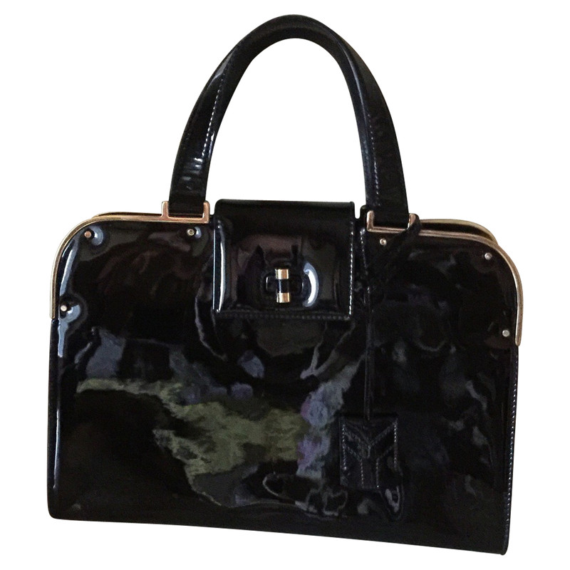 yves saint laurent patent leather bag