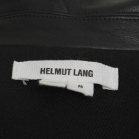 Helmut Lang Blazer in lana con dettagli in pelle