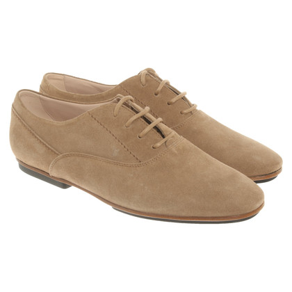 Tod's Lace-up shoes Suede in Beige