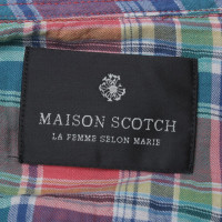 Maison Scotch Bluse mit Karo-Muster