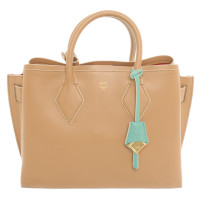 Mcm Milla Tote Leather in Brown