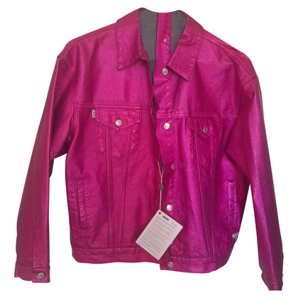 Msgm Jacke/Mantel aus Jeansstoff in Rosa / Pink
