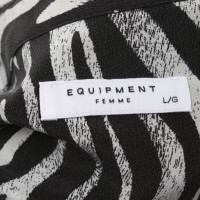Equipment Zijden blouse met zebraprint