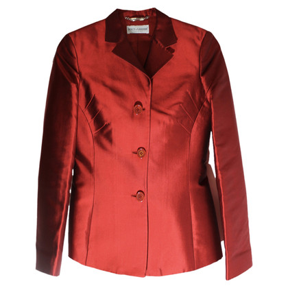 Dolce & Gabbana Anzug aus Seide in Rot