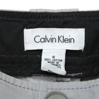 Calvin Klein Hose aus Baumwolle in Grau
