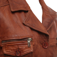 Oakwood Leder-Jacke in Braun