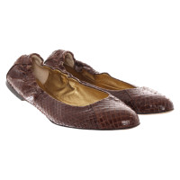 Dolce & Gabbana Slippers/Ballerinas Leather in Brown