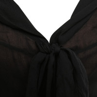 Céline zijden jurk in zwart