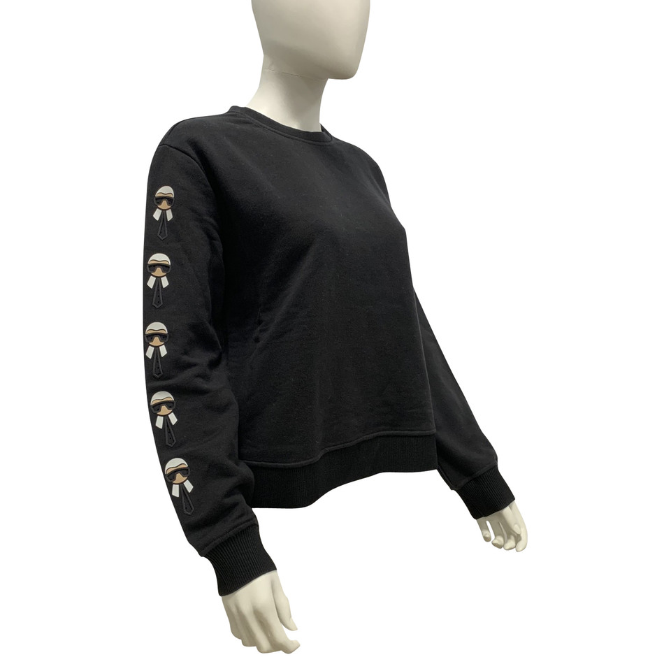 Fendi Top Cotton in Black