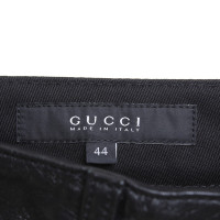 Gucci Hose mit Leder-Besatz