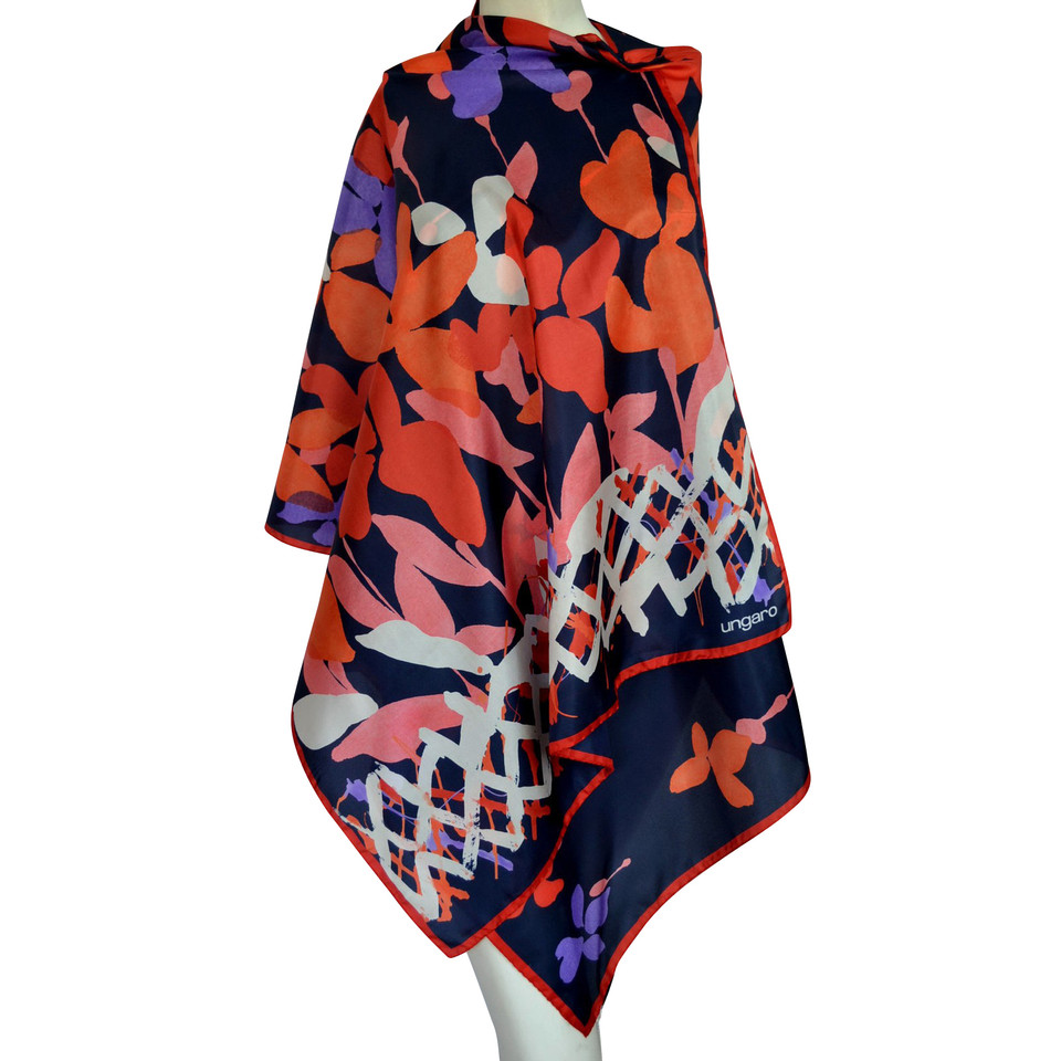 Emanuel Ungaro silk scarf with pattern