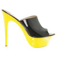 Giuseppe Zanotti Peeptoes met gele plateau