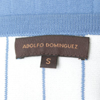 Adolfo Dominguez Abito in maglia blu / bianco