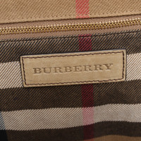 Burberry Shopper aus Leder in Beige