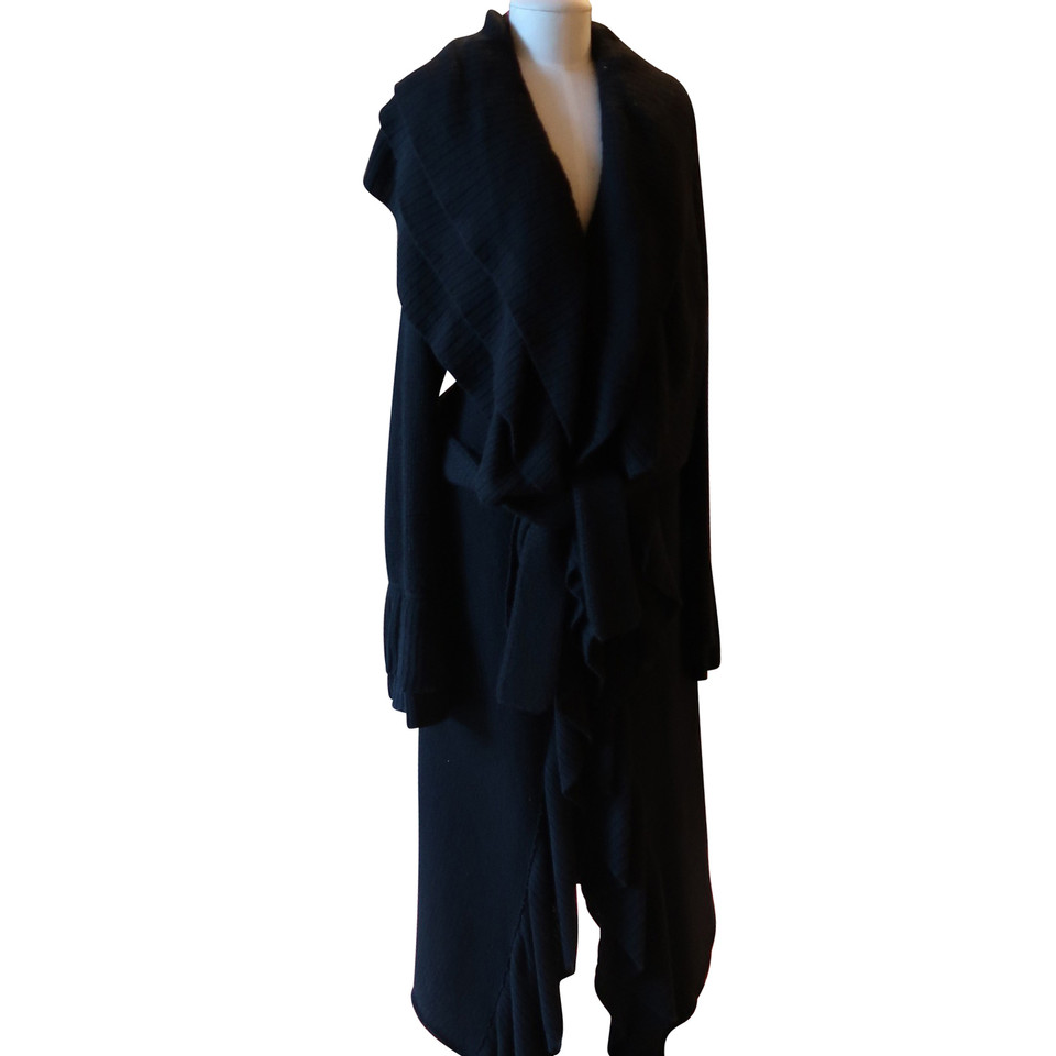 Emanuel Ungaro Jacket/Coat Wool in Black