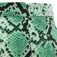 Sandro Green skirt with snake pattern 