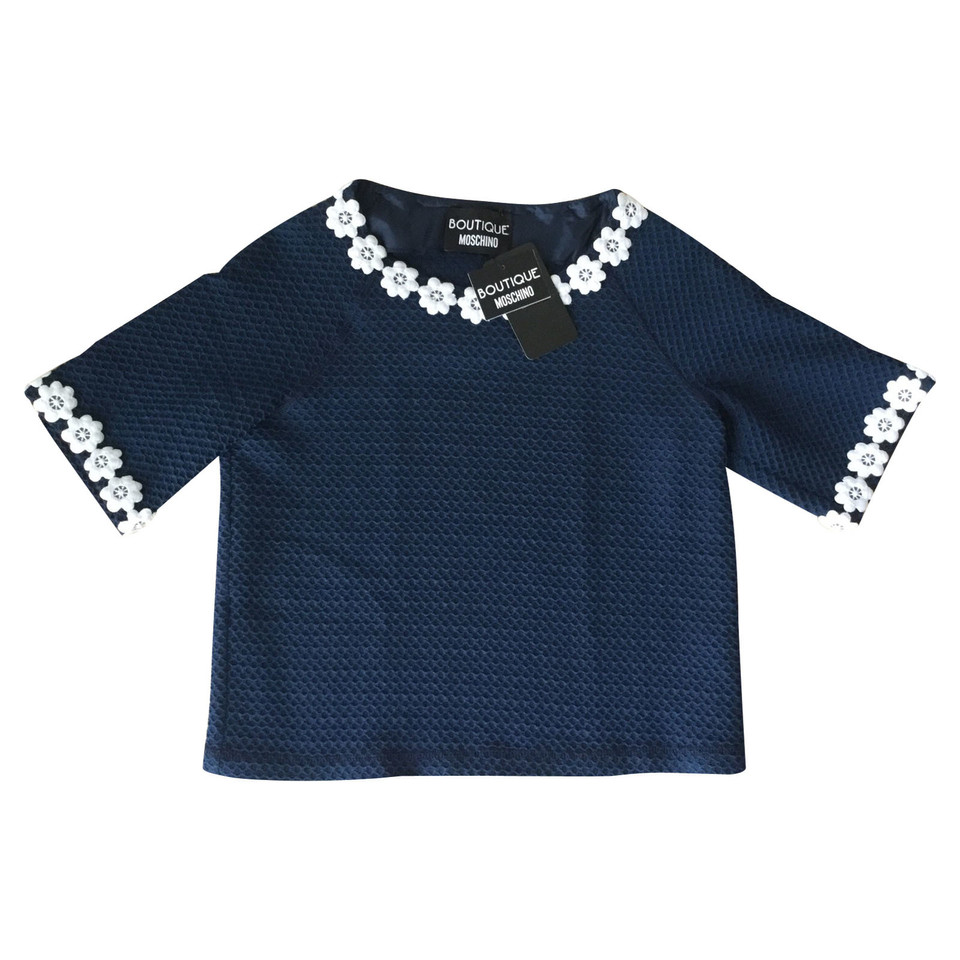 Moschino Top Cotton in Blue