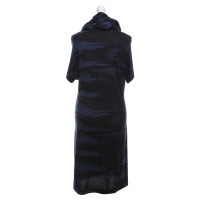 Hugo Boss Gebreide jurk in blauw / zwart