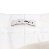 Miu Miu trousers in cream
