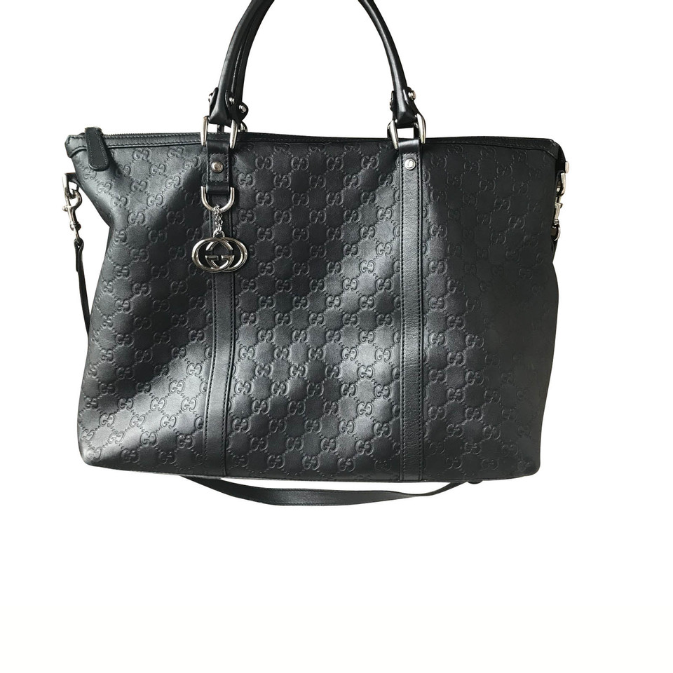 Gucci Shoulder bag Leather in Black