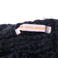 Boss Orange Écharpe en tricot avec bordure en fausse fourrure
