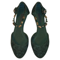 Dolce & Gabbana pumps dentelle avec pierres précieuses