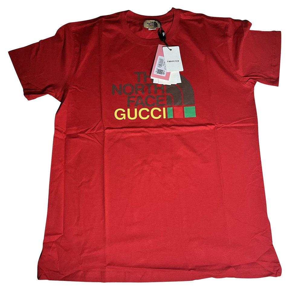 Gucci Kleid aus Baumwolle in Rot