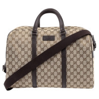 Gucci Travel bag Leather in Beige