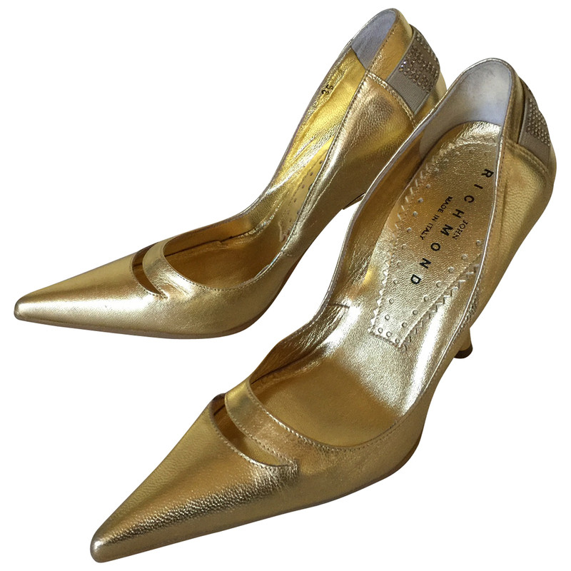 Richmond Goldfarbene Schuhe