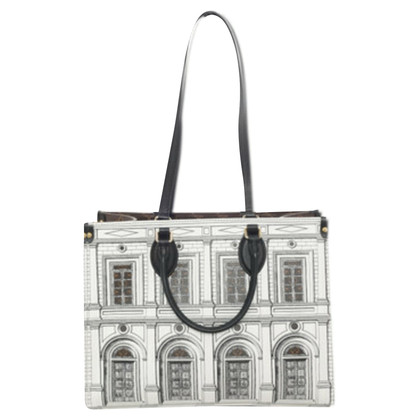 Louis Vuitton Onthego MM in Pelle in Bianco