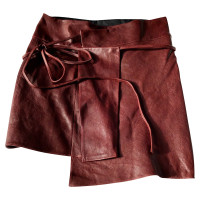 Isabel Marant Skirt Leather in Bordeaux