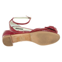 Etro Sandalen aus Lackleder in Fuchsia