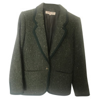 Yves Saint Laurent Blazer aus Wolle in Grün