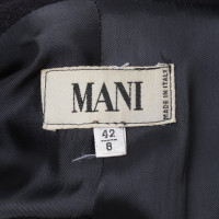 Mani Long coat in dark blue