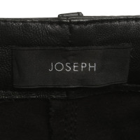 Joseph pantaloni di pelle in nero