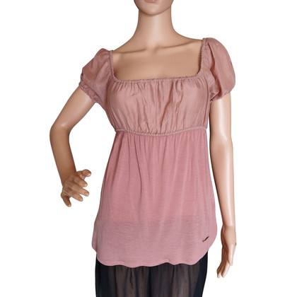 Thomas Burberry Top Silk in Pink