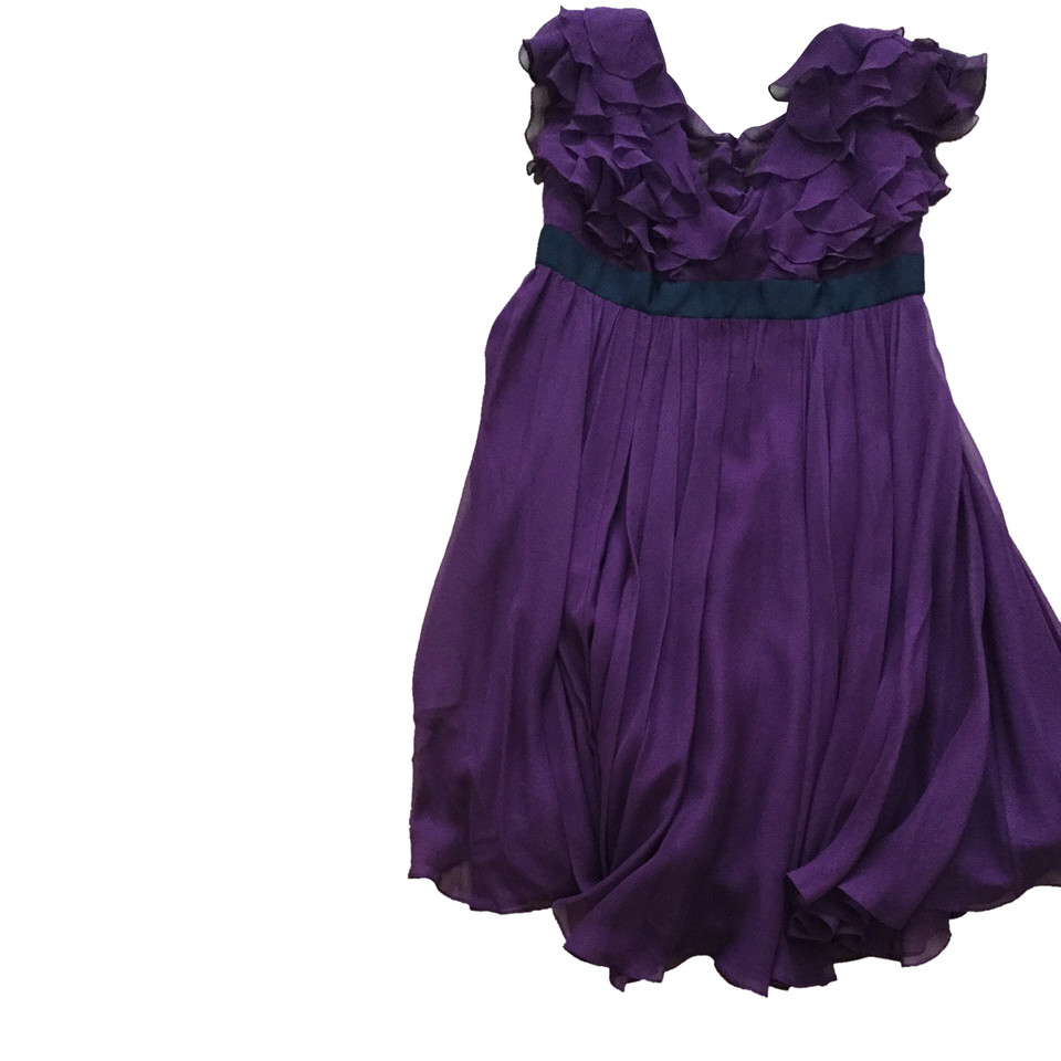 Marchesa Dress Silk in Violet