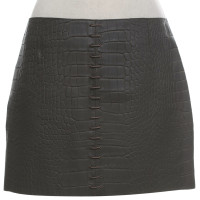 Alexander Wang Leather skirt in grey
