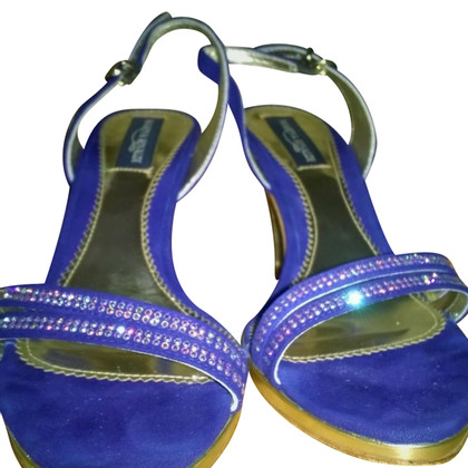 Marina Rinaldi Sandals Leather in Blue