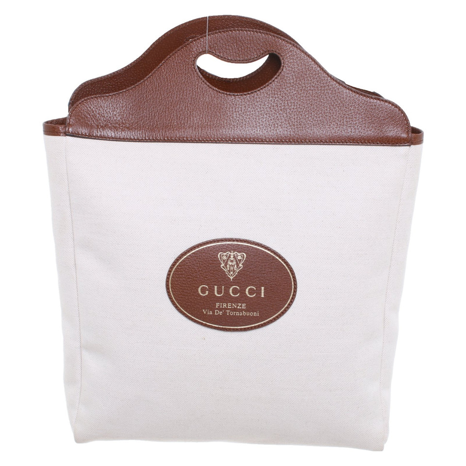 Gucci Tote bag Canvas in Cream