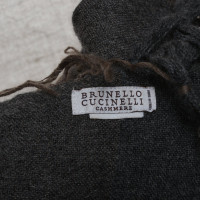 Brunello Cucinelli Sjaal in bruin / grijs