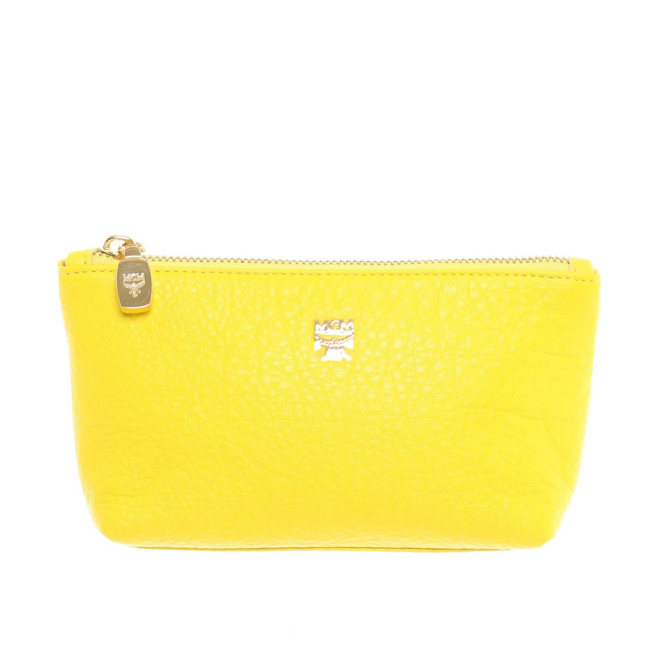 Mcm Pochette yellow leather