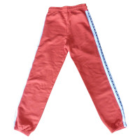 Msgm Paire de Pantalon en Coton en Rouge