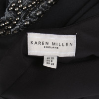 Karen Millen Seidenkleid in Schwarz