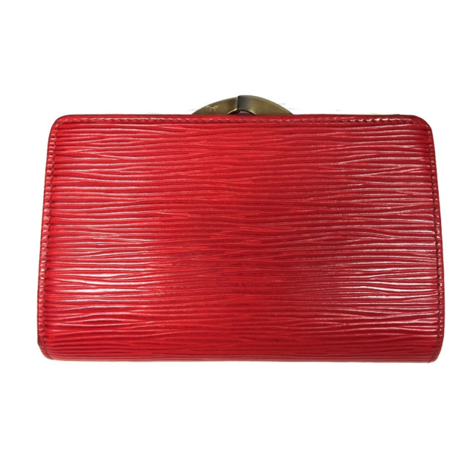 Louis Vuitton 'Billets Viennois Epi' in red leather 