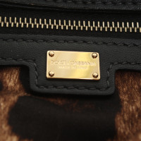 Dolce & Gabbana Handtasche mit Strickbesatz