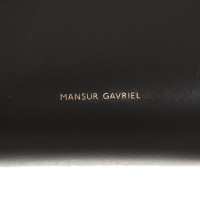 Mansur Gavriel Umhängetasche aus Leder in Schwarz